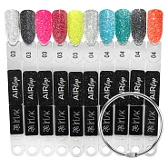 Палитра цветов светоотражающих топов Air Top М529-14, веер (номера 03-04)