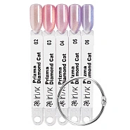 Палитра дизайнов гель-лаком Prizma Diamond Cat М155-40 (02-06), веер