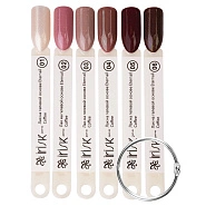 Палитра цветов лака на гелевой основе Eternail Coffee на веере