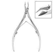 Кусачки для кожи Premium, лезвие 6 мм, двойная пружина, KD-61 