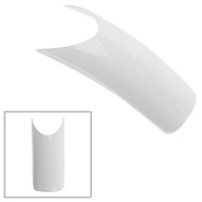 Типсы без КЗ, белые, V-образные с высокой улыбкой 51W в боксе, 100шт