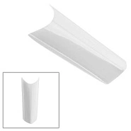 Типсы двугранные белые в боксе EDGE, 70шт