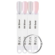 Палитра цветов декоративных топов Moon Glow top М529-13, веер (номера 04-05)