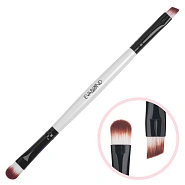 Кисть макияжная двухсторонняя для теней и бровей Y