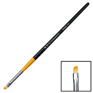 Кисть для геля скошенная искусственный ворс № 3