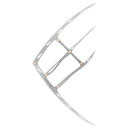 Циркуль для бровей металлический 