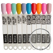 Палитра цветов декоративных топов Ash Top М529-16 и М529-17 WHITE, веер