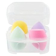 Набор спонжей для макияжа в боксе, 4шт