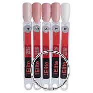 Палитра цветов армирующих баз Elite Fiber Base М083-01, веер (номера 04-08)