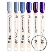 Палитра цветов лака на гелевой основе Eternail Twilight на веере