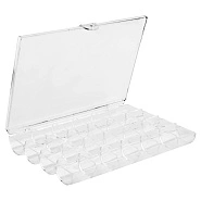 Бокс для хранения прямоугольный 24 ячейки, прозрачный, 18х12 см