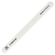 Пилка белая овальная #180/240 17,5х1,5х0,3см