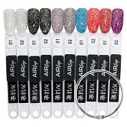 Палитра цветов светоотражающих топов Air Top М529-14, веер (номера 01-02)