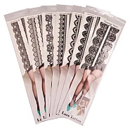 Тату для тела переводные ажурные черные