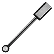 Магнит для гель-лака Кошачий глаз двойной (прямоугольник/круг) чёрный