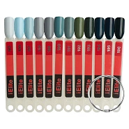 Палитра цветов гель-лака Elite Line М085-01, веер