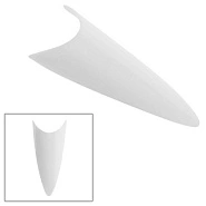 Типсы без КЗ, белые, Стилет 37W в боксе, 100шт 