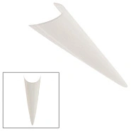 Типсы без КЗ, натуральные, Заостренный стилет в боксе, 70шт