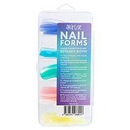 Набор цветных верхних форм многоразовые с разметкой в боксе Over Tips, 60шт