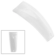 Типсы с узкой КЗ, прозрачные удлиненные в боксе, 50шт 