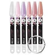 Палитра цветов жидкого полигеля Liquid PolyGel М130-91/95/99, веер