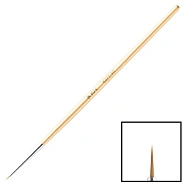 Кисть для дизайна № 0 с цветной ручкой