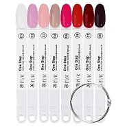 Палитра цветов однофазного гель-лака One Step М162-01, веер