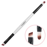 Кисть макияжная двухсторонняя для помады и бровей Y