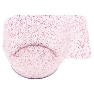 Чаша для окрашивания полупрозрачная матовая с блестками, 280мл