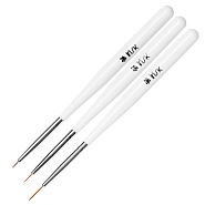 Набор кистей для дизайна, 3 предмета