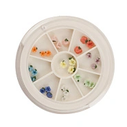 Розочки керамические с отверстием для страз в карусельке