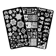 Трафарет для стемпинга металлический Зимний дизайн, 6x12см 