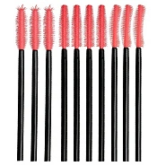 Щеточка для ресниц винтовая, силиконовая в упаковке, 10шт. Y